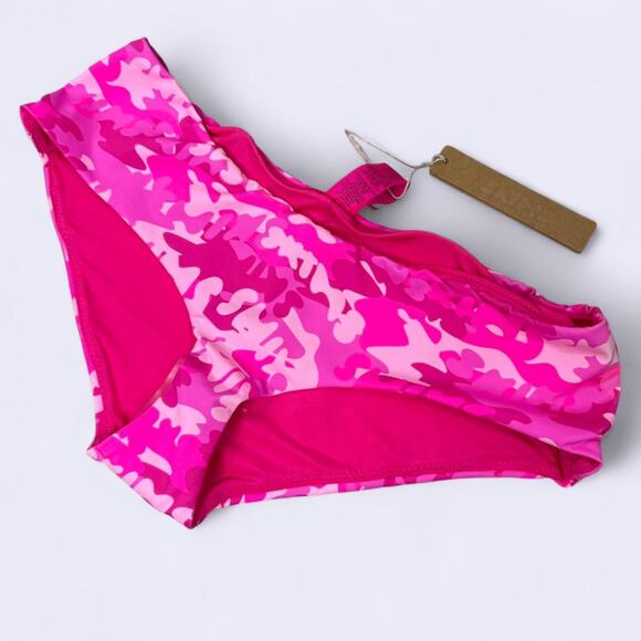SKIMS Pink Camo Cheeky Bikini Bottoms Size XS‎ NWT | Y2K Swim Coquette Trendy - Picture 4 of 7